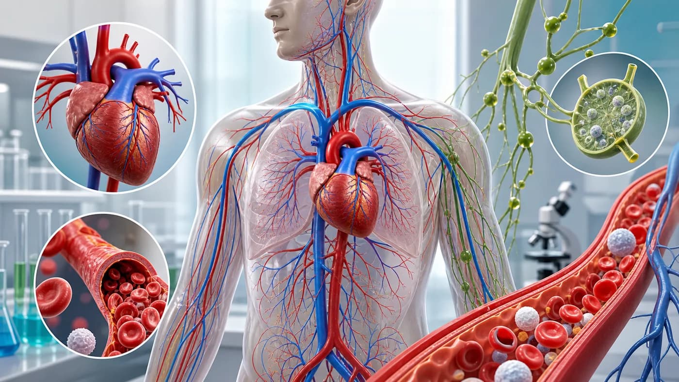 3D visual of human circulatory system