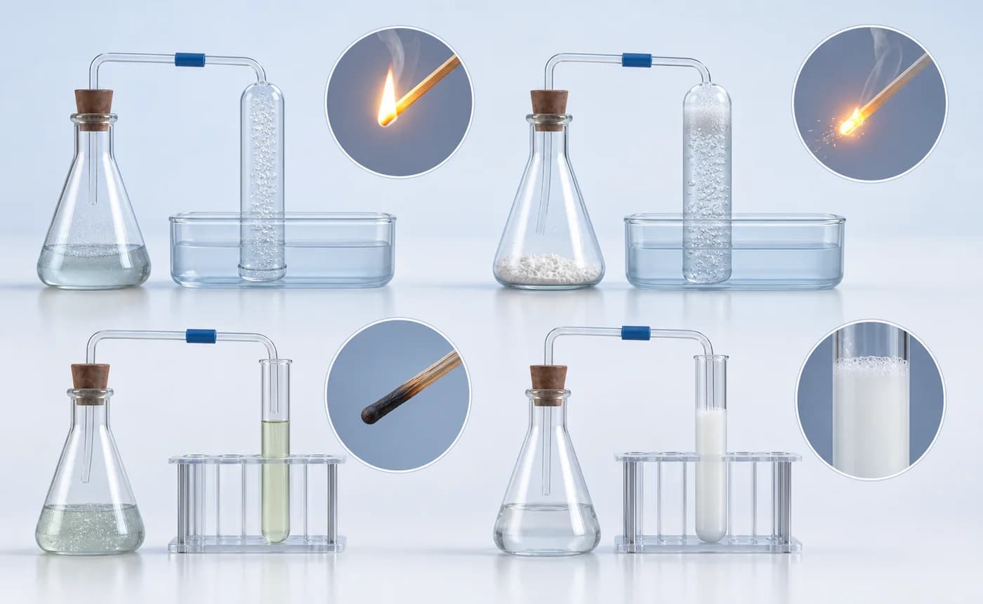 3D visual of laboratory tests for gases
