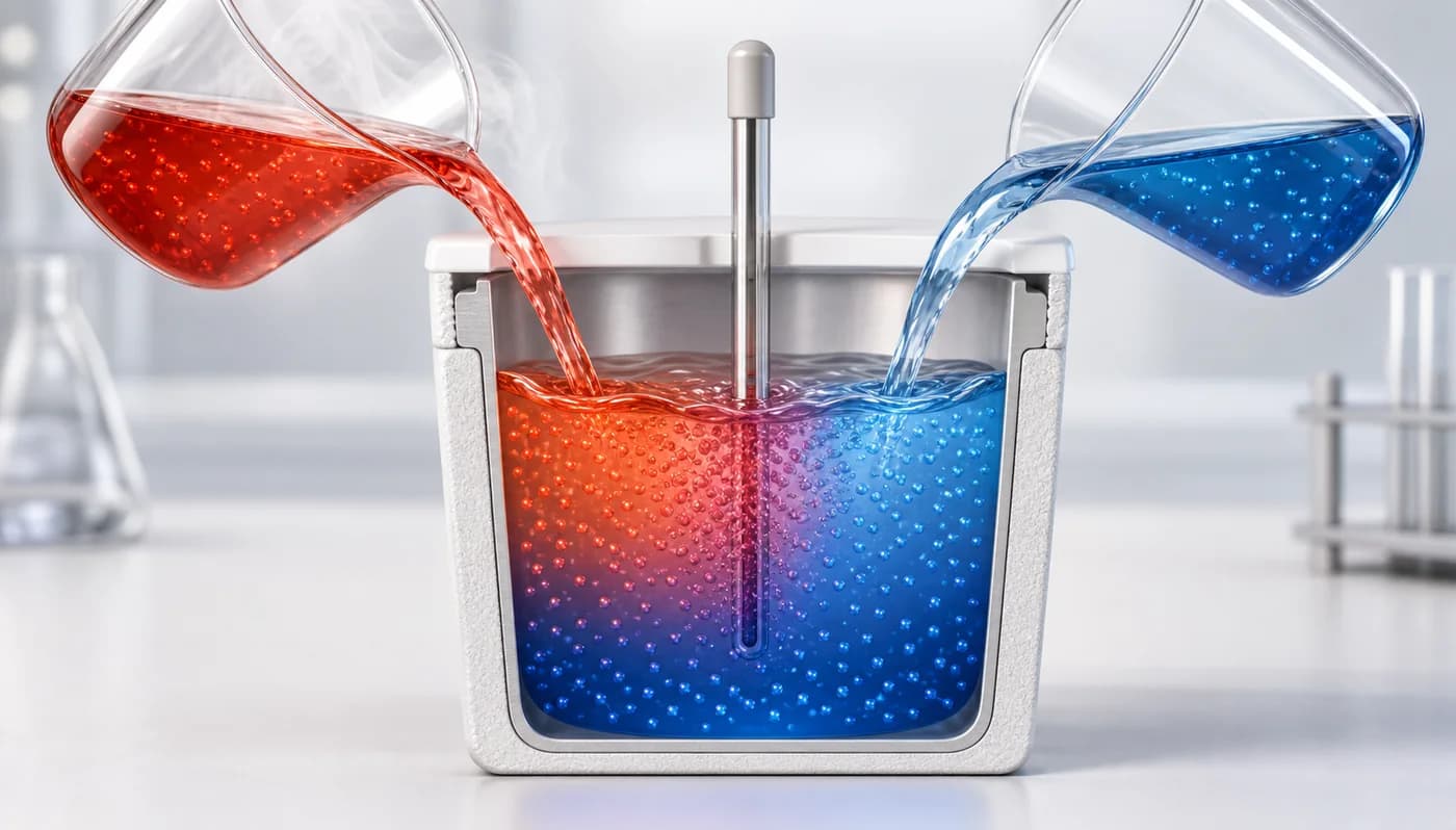 3D visual of Calorimetry and Method Of Mixtures