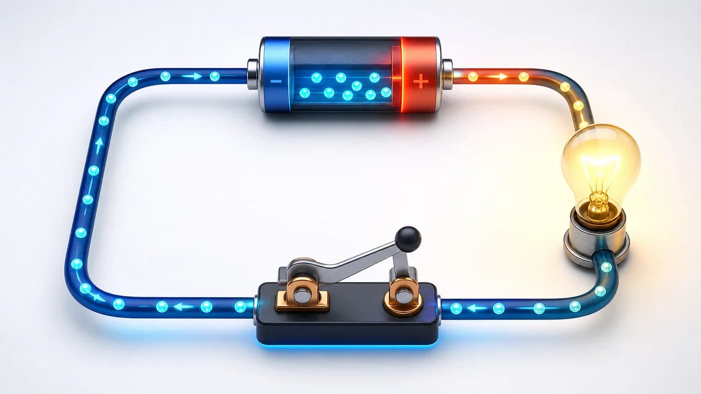 3D visual of Electric Current and Potential Difference
