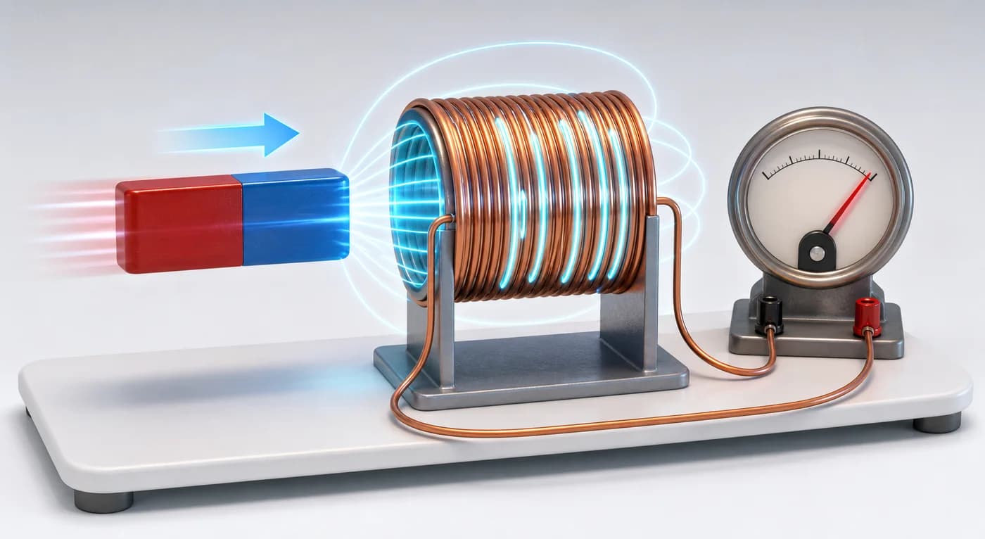 3D visual of Electromagnetic Induction