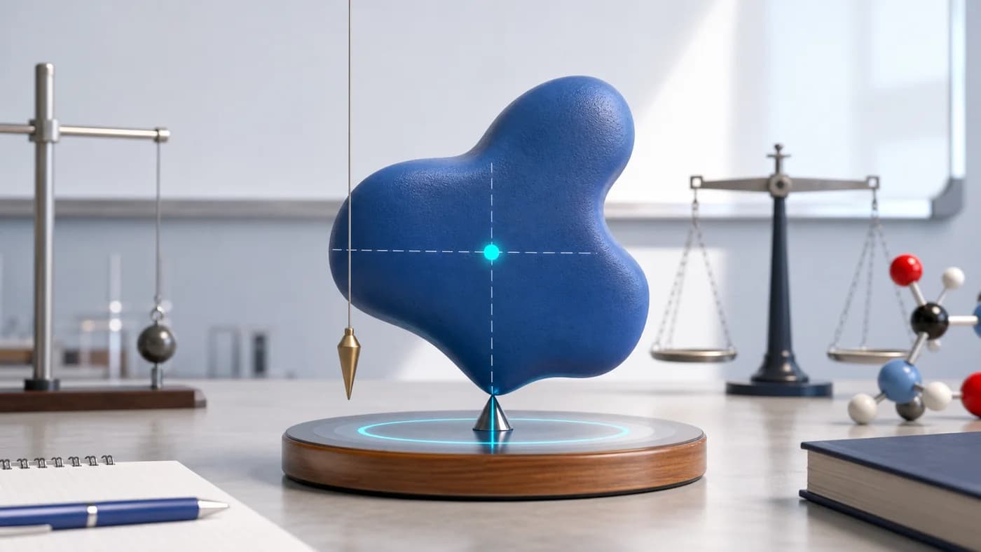 3D visual of Equilibrium and Centre Of Gravity