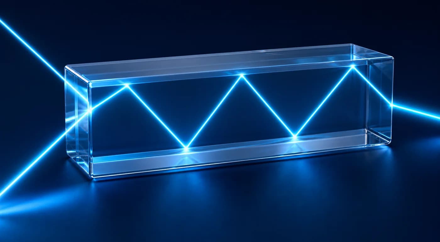 3D visual of Total Internal Reflection