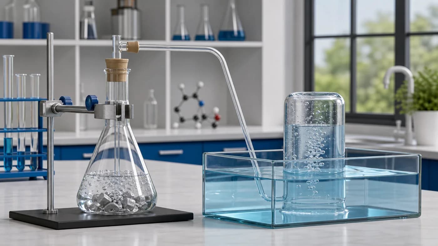 3D laboratory setup for hydrogen preparation